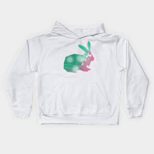Abstract pastel bunny Kids Hoodie